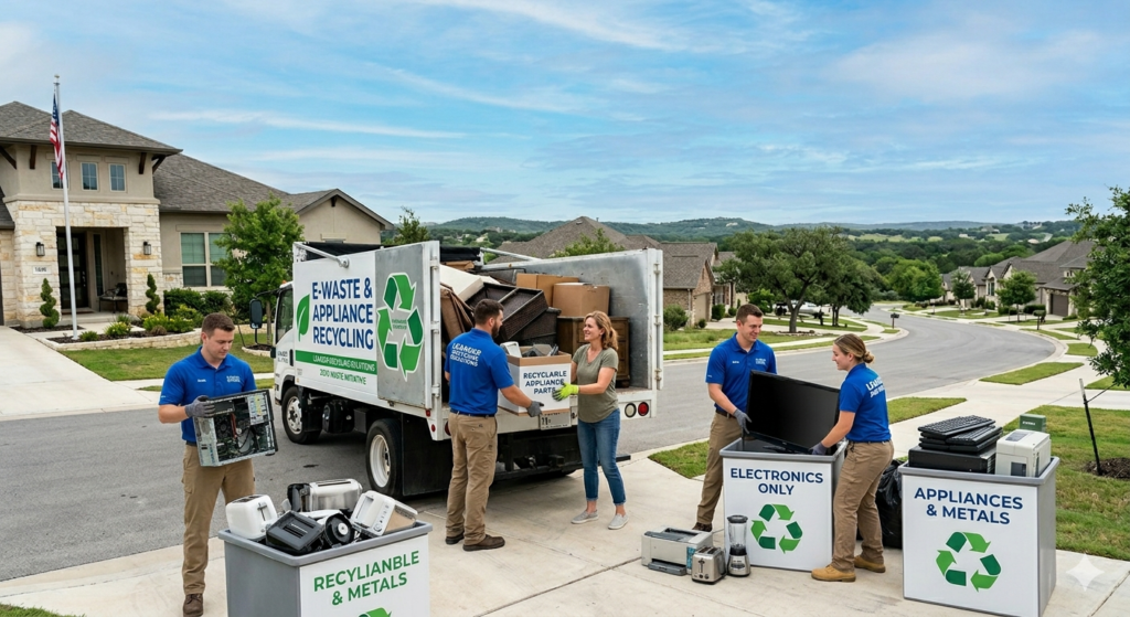 Fast junk pickup team in Leander, Texas