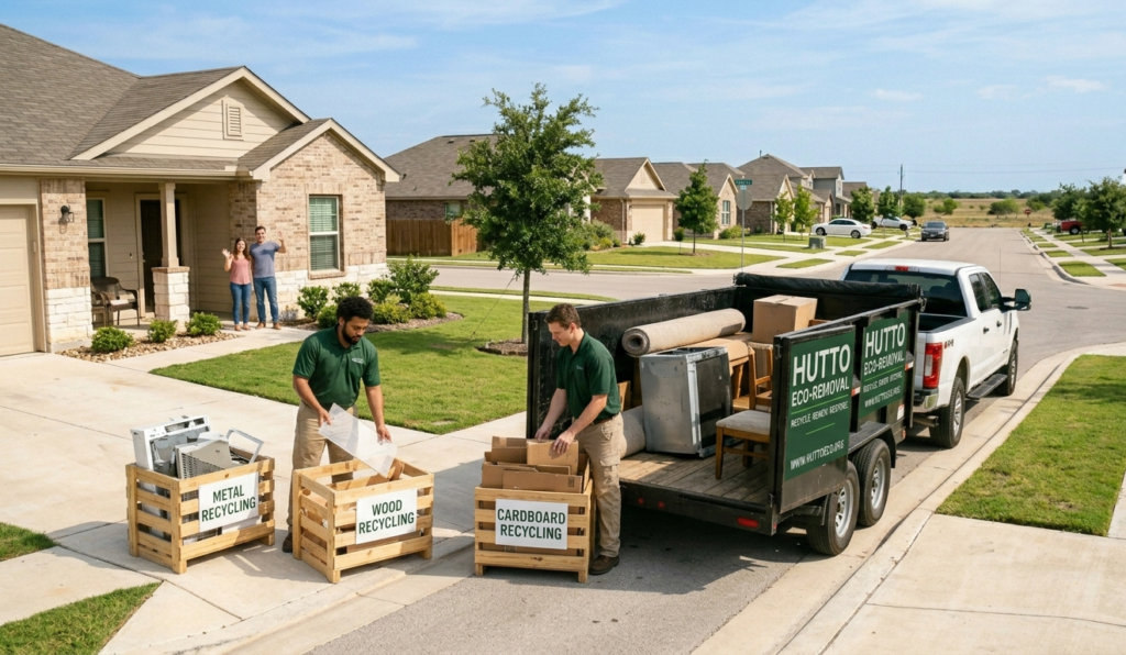 Fast junk hauling team in Hutto, Texas