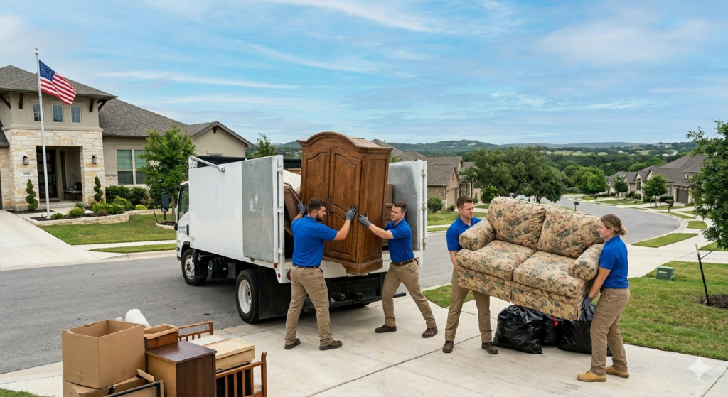 Residential cleanout service in Leander, TX
