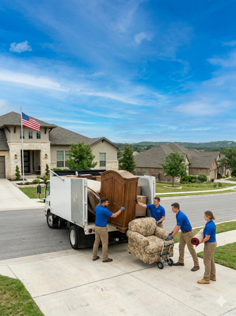 Residential junk pickup in Lakeway, TX