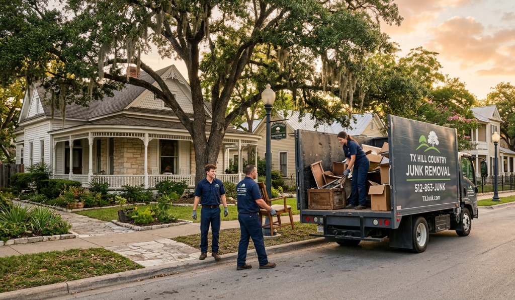 Efficient junk pickup in Georgetown residential area