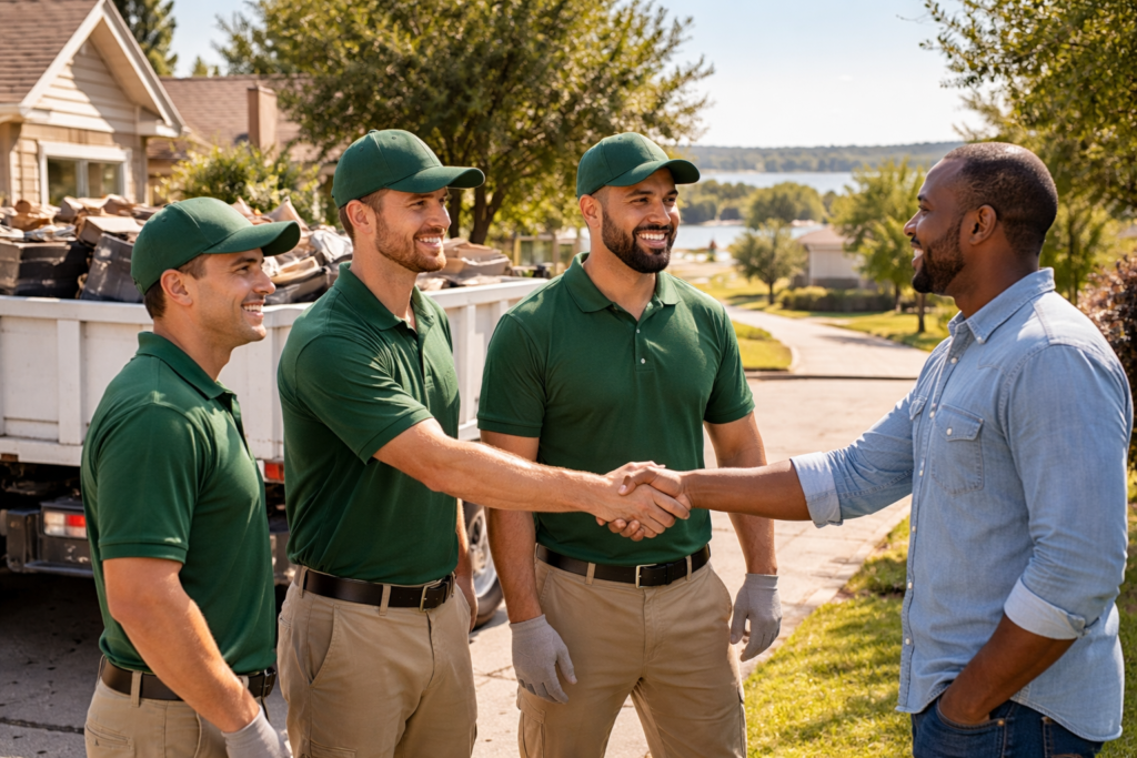 Residential cleanout service in Pflugerville, Texas